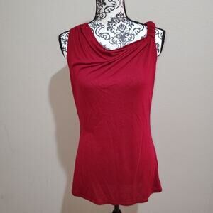 Gap medium asymmetrical maroon tank top